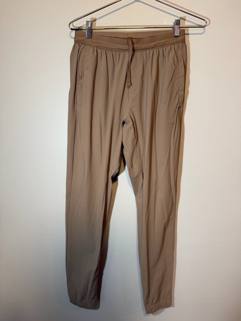 Gymshark Men's Joggers in Tan - Drawstring Waist